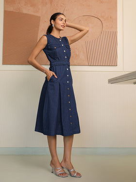 Indigo Denim Dress