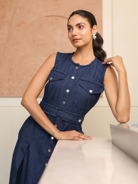 Indigo Denim Dress