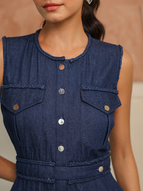 Indigo Denim Dress