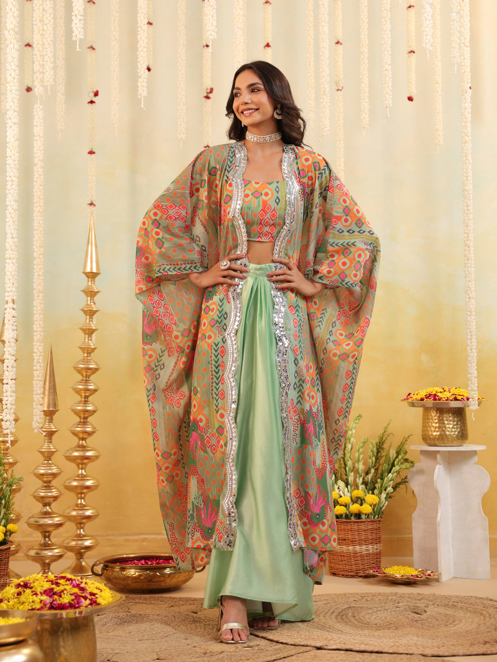 Pop Mirage Embellished Three Piece Set