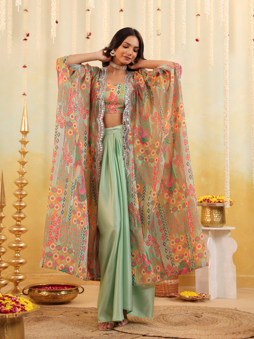 Pop Mirage Embellished Three Piece Set