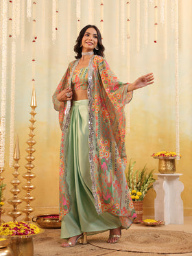 Pop Mirage Embellished Three Piece Set