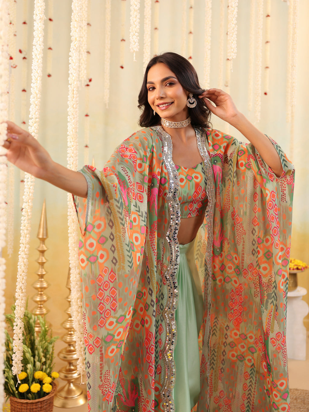 Pop Mirage Embellished Three Piece Set