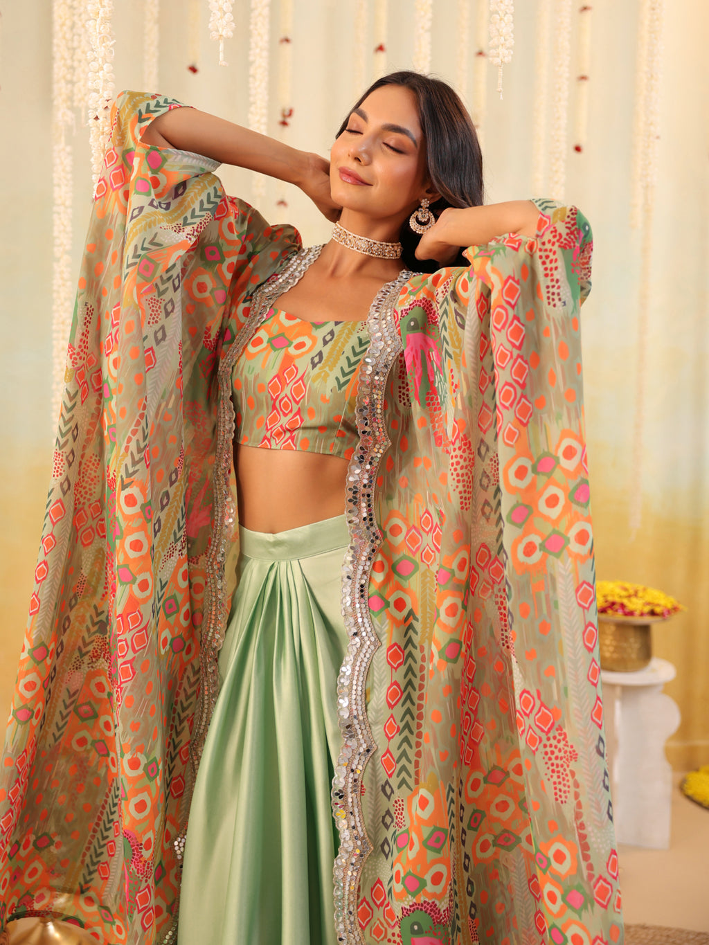 Pop Mirage Embellished Three Piece Set