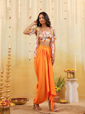 Sunset Botanical Embellished Three Piece Set