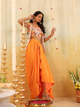 Sunset Botanical Embellished Three Piece Set