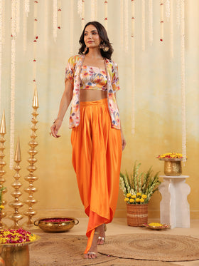 Sunset Botanical Embellished Three Piece Set