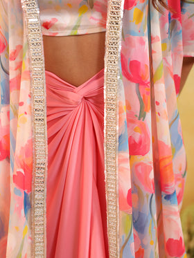 Pastel Tulip Embellished Three Piece Set