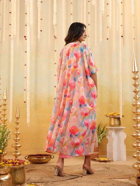 Pastel Tulip Embellished Three Piece Set