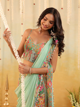Pop Mirage Embellished Draped Saree