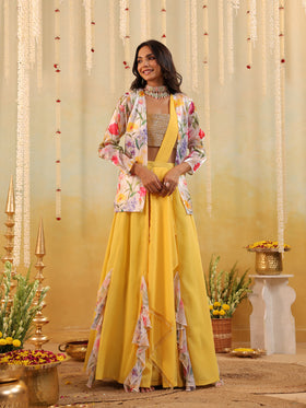 Garden Tulip Embellished Three Piece Set