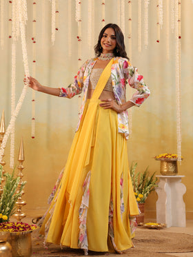 Garden Tulip Embellished Three Piece Set