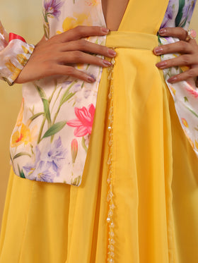 Garden Tulip Embellished Three Piece Set