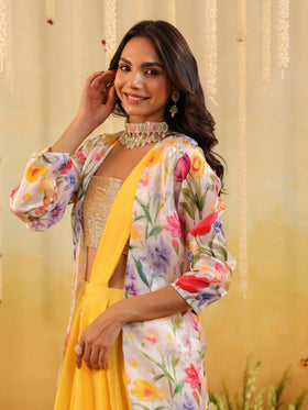 Garden Tulip Embellished Three Piece Set