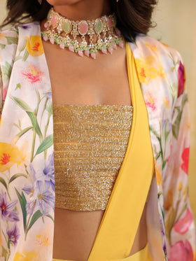 Garden Tulip Embellished Three Piece Set