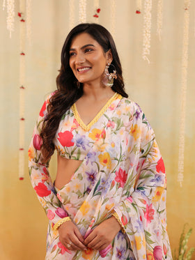 Garden Tulipe Embellished Draped Saree