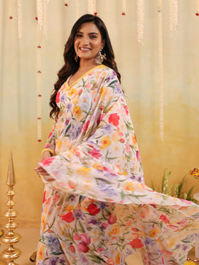 Garden Tulipe Embellished Draped Saree