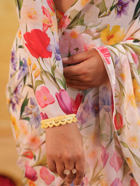 Garden Tulipe Embellished Draped Saree