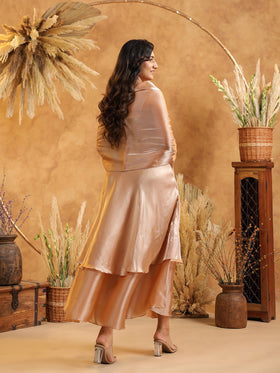 Mocha Aura Flow Gown