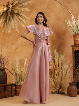 Mauve Serenity Embellished Gown