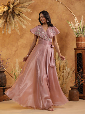 Mauve Serenity Embellished Gown