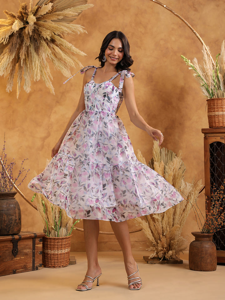 Lavender Blush Bow Dress