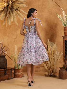 Lavender Blush Bow Dress