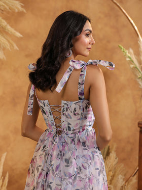 Lavender Blush Bow Dress