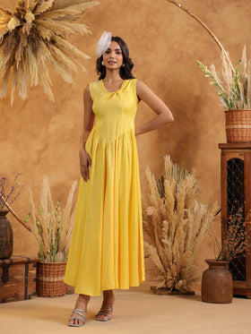 Sunshine Pearl Midi Dress
