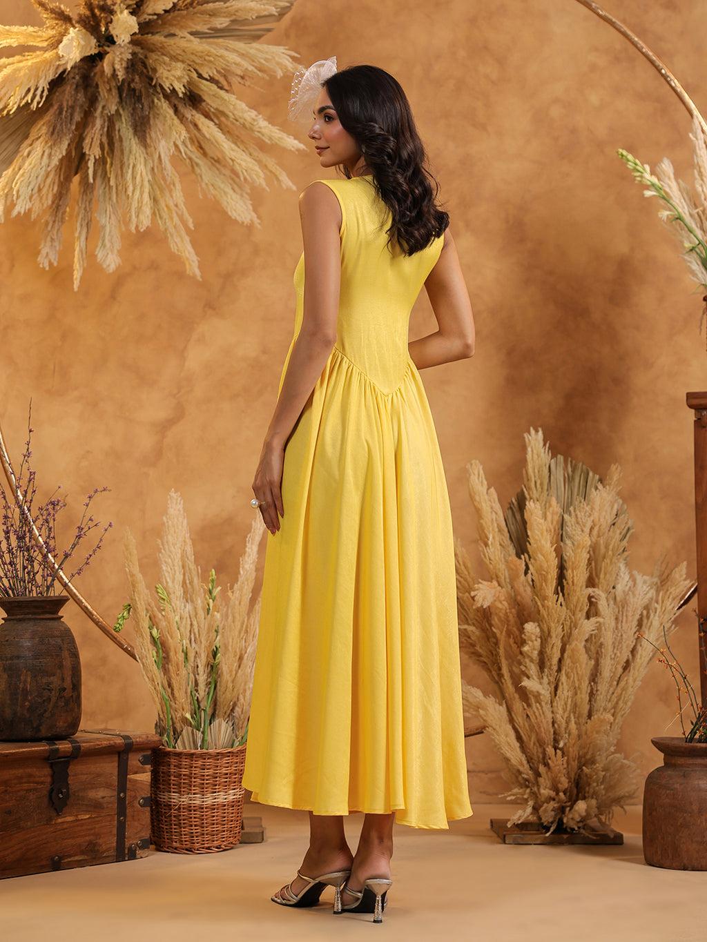 Sunshine Pearl Midi Dress