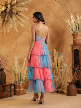 Sky Candy Tulle Tiered Dress