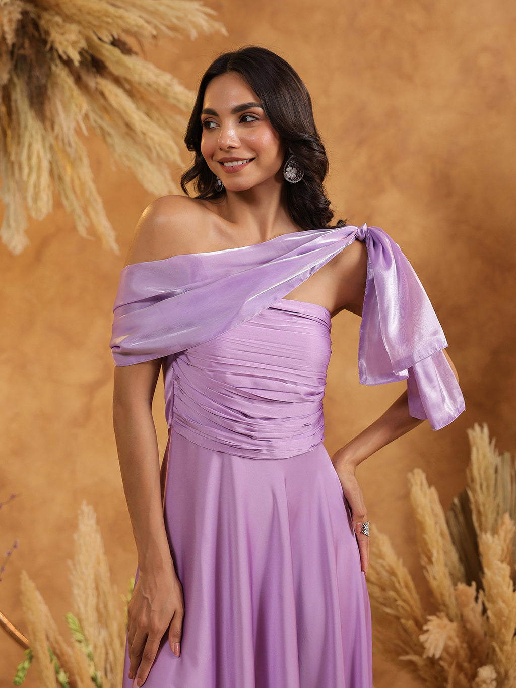 Lilac Grace Bow Dress