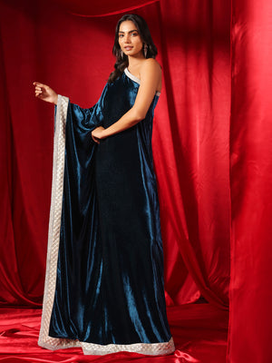 Celestial Velvet Kaftan Gown