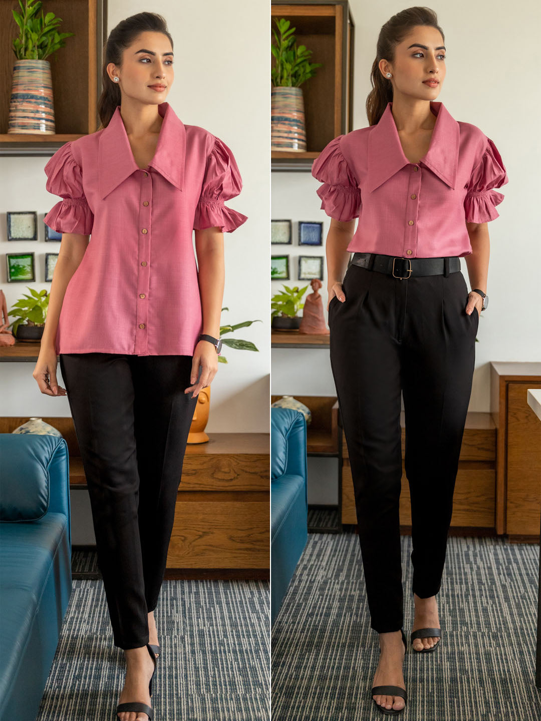 Buy Lycra Combo pair Black Shirts Pink Pants online from Fashion  Trends