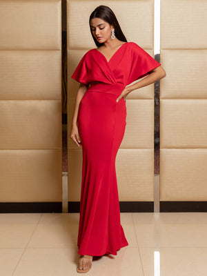 Scarlet Red Gown for Women