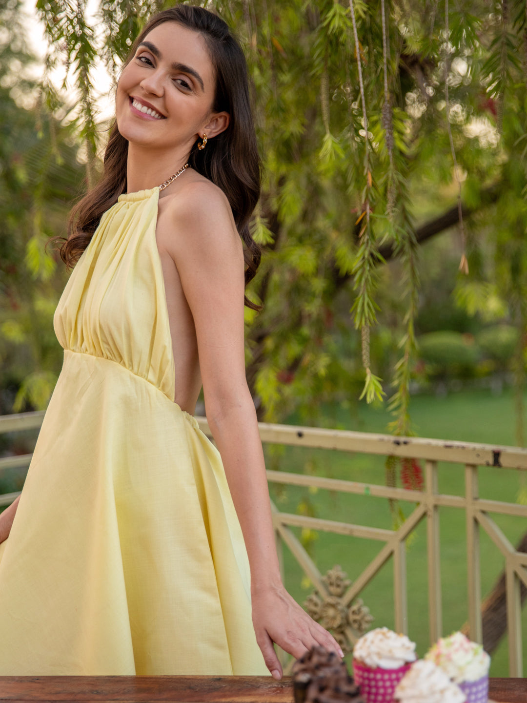 Sunshine Yellow Silk Dress