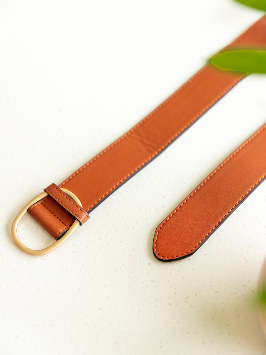 Classic Tan Brown Belt for Women