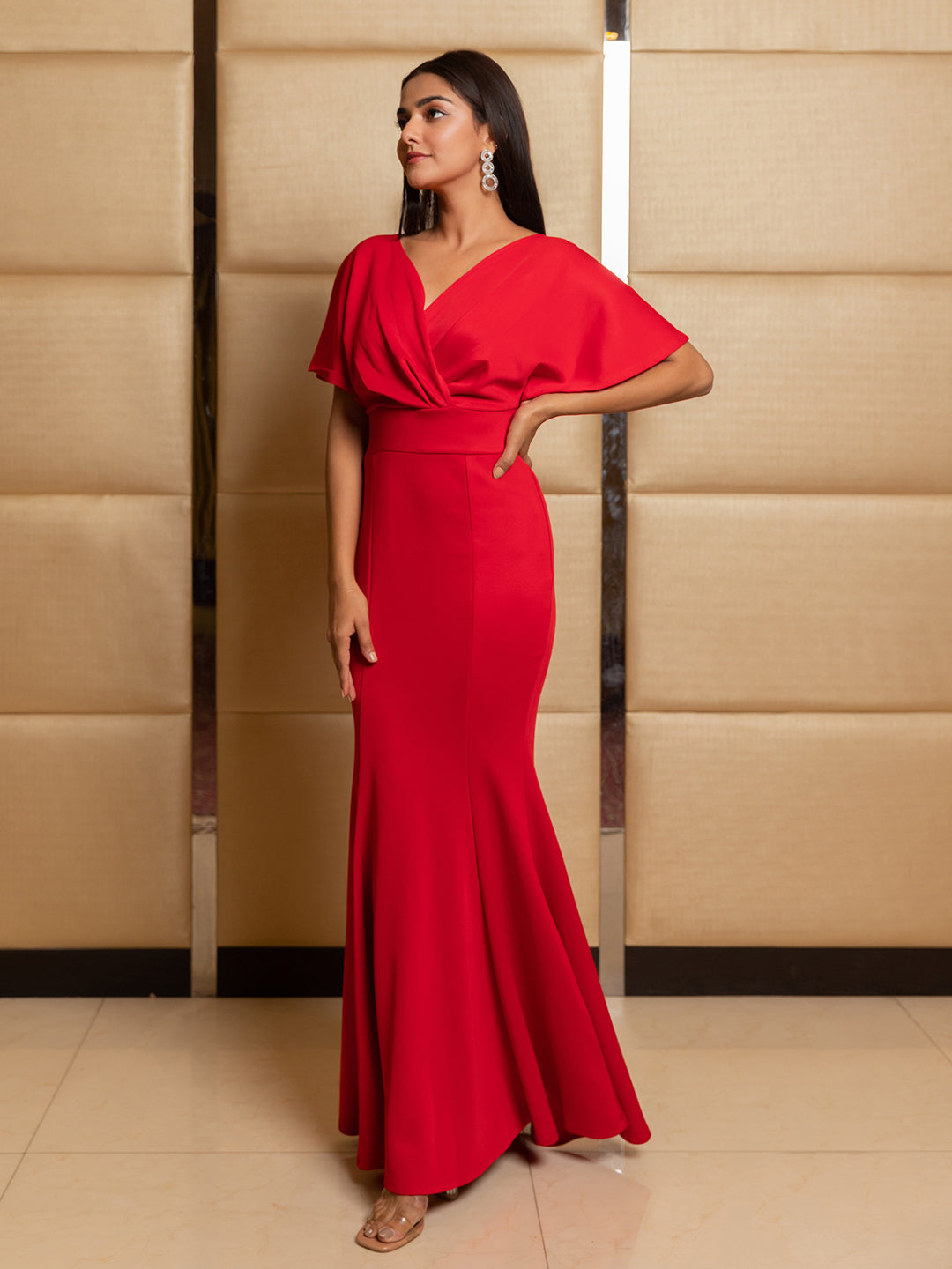 Scarlet Red Gown for Women