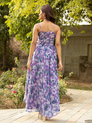 Sangria Floral Dress