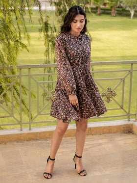 Floral Tiered Dress for Women