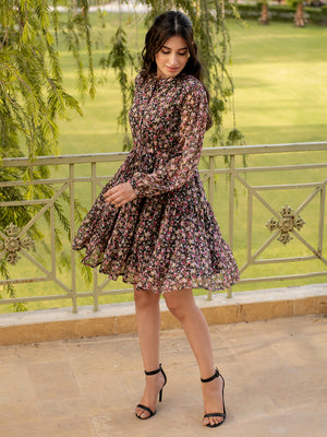 Floral Tiered Dress for Women