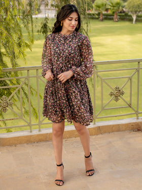 Floral Tiered Dress for Women